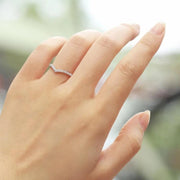【#19】   (Miss You） 925 Sterling Silver Moissanite rings