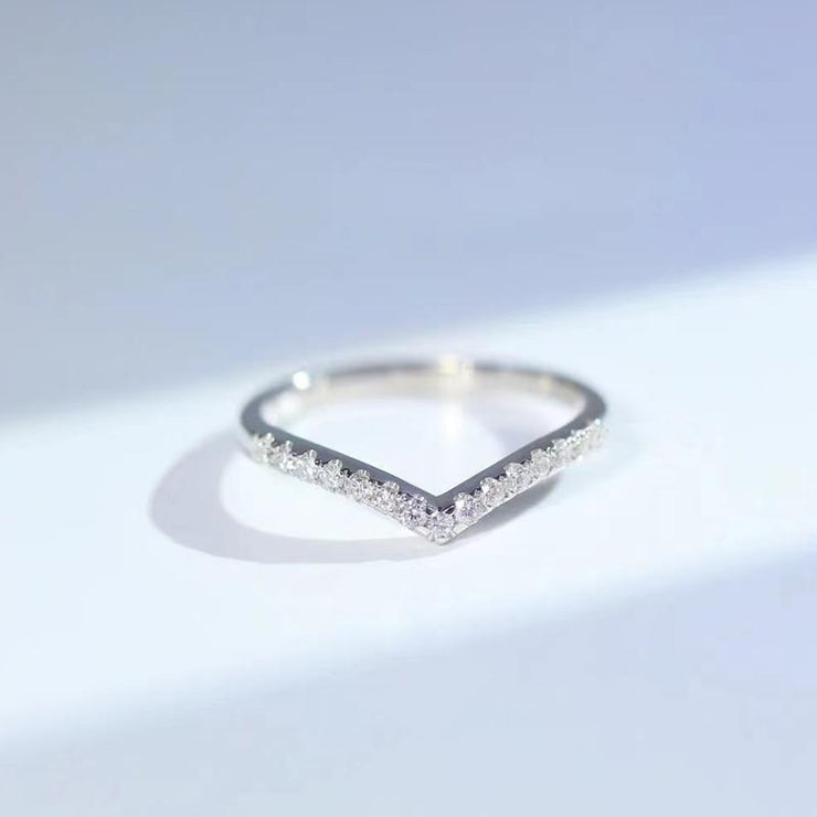 【#19】   (Miss You） 925 Sterling Silver Moissanite rings