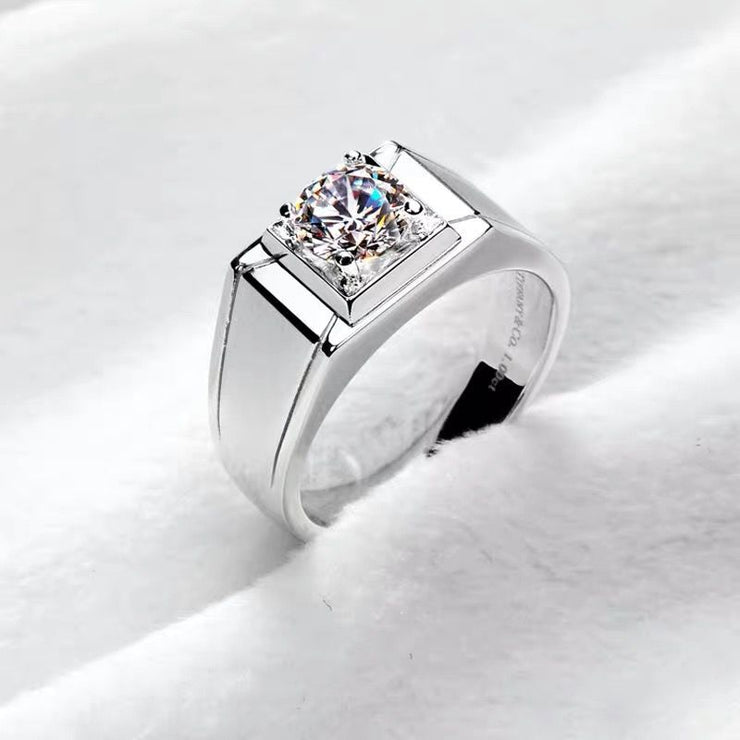 【#01】   (FOREVER） 925 Sterling Silver Moissanite rings
