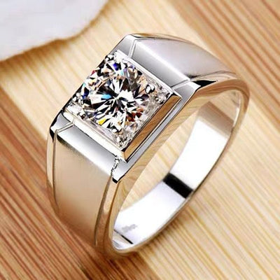 【#01】   (FOREVER） 925 Sterling Silver Moissanite rings