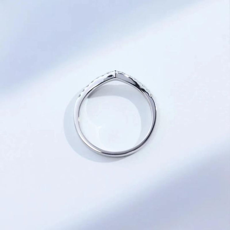 【#19】   (Miss You） 925 Sterling Silver Moissanite rings