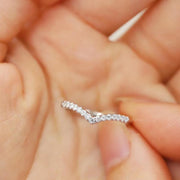 【#19】   (Miss You） 925 Sterling Silver Moissanite rings