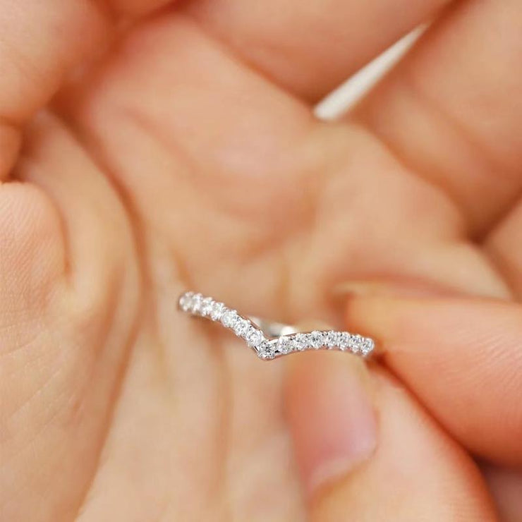 【#19】   (Miss You） 925 Sterling Silver Moissanite rings