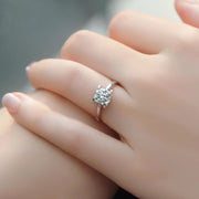 【#07】   (Rainbow） 925 Sterling Silver Moissanite rings