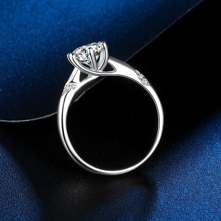 【#11】   (Tear） 925 Sterling Silver Moissanite rings