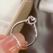 【#08】   (Sky Star） 925 Sterling Silver Moissanite rings