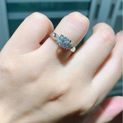 【#08】   (Sky Star） 925 Sterling Silver Moissanite rings