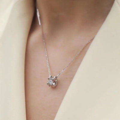 【#24】   (Best Girl） 925 Sterling Silver Moissanite pendant