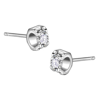 【#22】 (Twins Dream） 925 Sterling Silver Moissanite earrings
