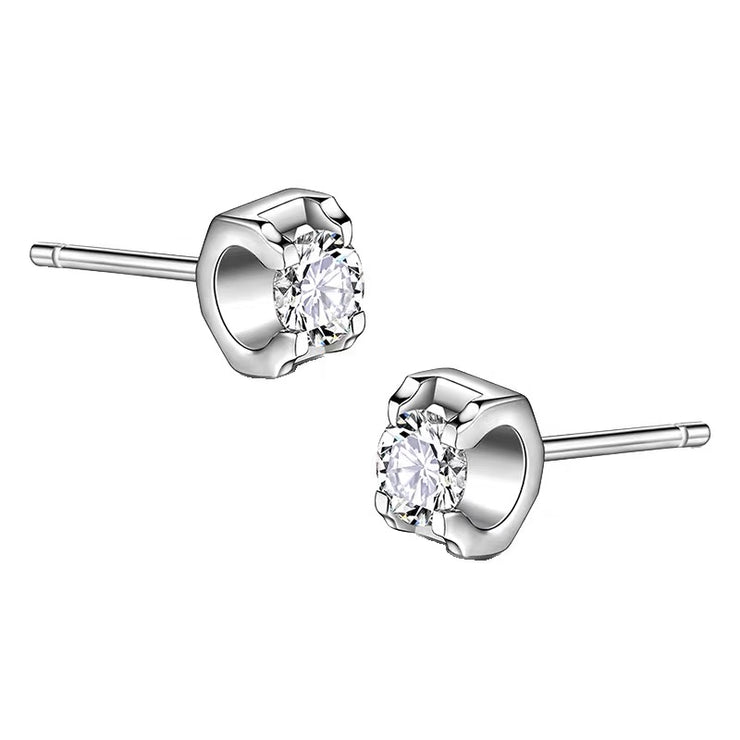 【#22】 (Twins Dream） 925 Sterling Silver Moissanite earrings