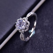 【#17】   (Princess Aisha） 925 Sterling Silver Moissanite rings