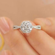 【#17】   (Princess Aisha） 925 Sterling Silver Moissanite rings