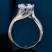 【#18】   (Luna） 925 Sterling Silver Moissanite rings