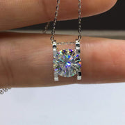 【#24】   (Best Girl） 925 Sterling Silver Moissanite pendant