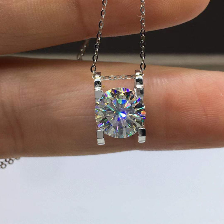 【#24】   (Best Girl） 925 Sterling Silver Moissanite pendant