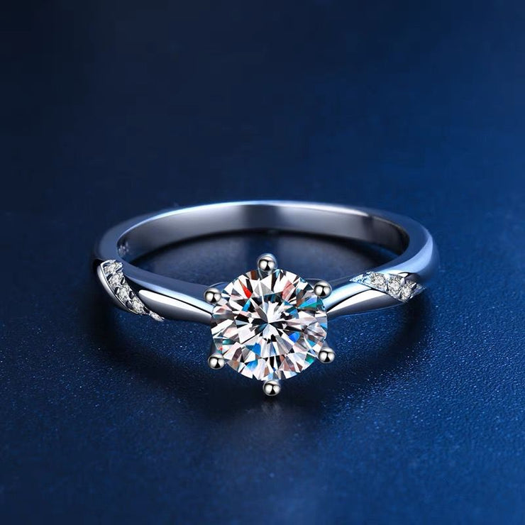 【#11】   (Tear） 925 Sterling Silver Moissanite rings