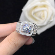 【#02】   (Babysbreath） 925 Sterling Silver Moissanite rings