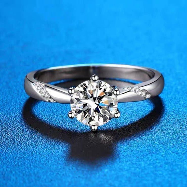 【#11】   (Tear） 925 Sterling Silver Moissanite rings