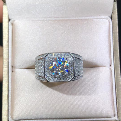 【#02】   (Babysbreath） 925 Sterling Silver Moissanite rings