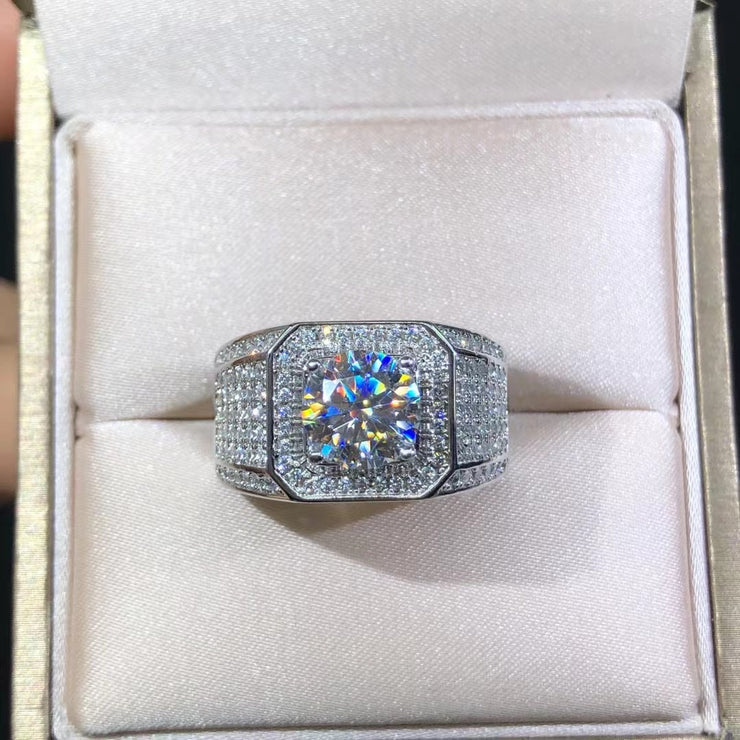 【#02】   (Babysbreath） 925 Sterling Silver Moissanite rings