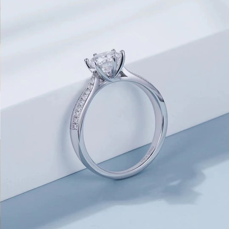 【#15】   (Starlight queen） 925 Sterling Silver Moissanite rings