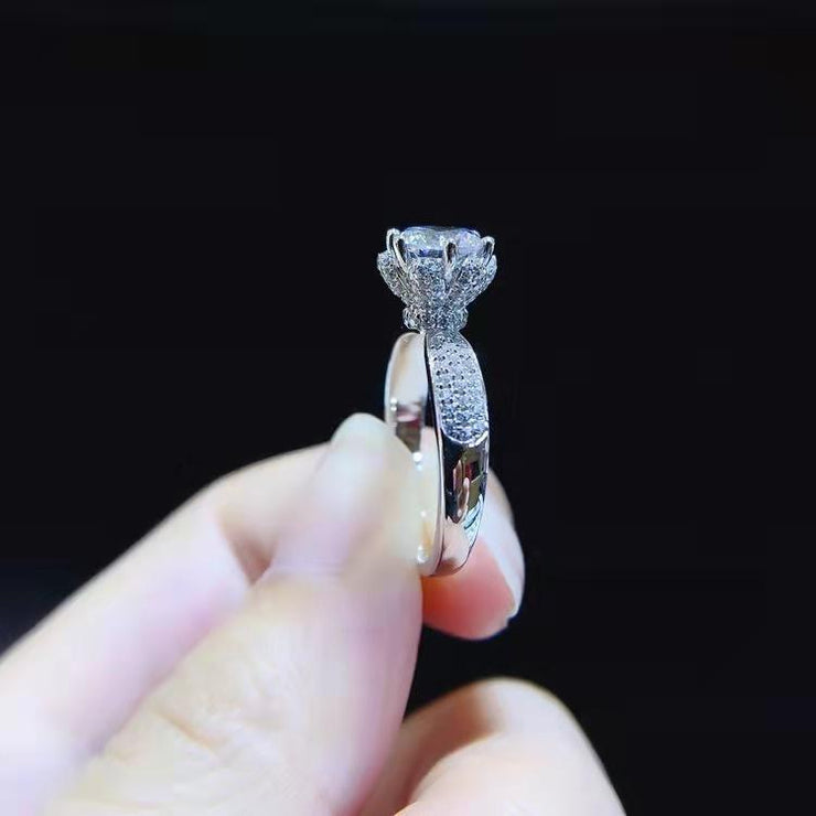 【#06】   (Ice Queen） 925 Sterling Silver Moissanite rings