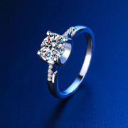 【#10】   (Love you） 925 Sterling Silver Moissanite rings