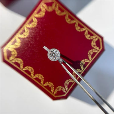 【#03】   (Honey） 925 Sterling Silver Moissanite rings