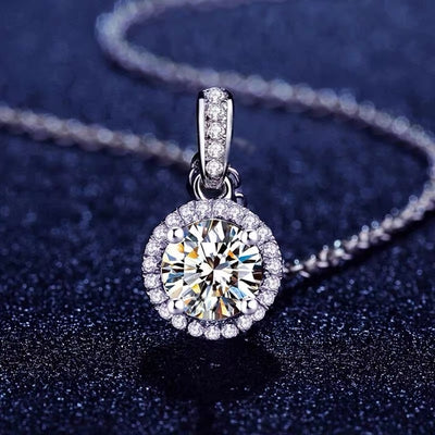 【#25】   ( Rose） 925 Sterling Silver Moissanite pendant