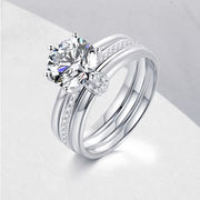 【#05】   (Wishing well） 925 Sterling Silver Moissanite rings