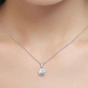 【#25】   ( Rose） 925 Sterling Silver Moissanite pendant