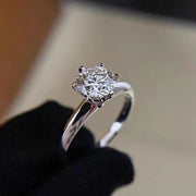 【#14】   (Angel's tear） 925 Sterling Silver Moissanite rings