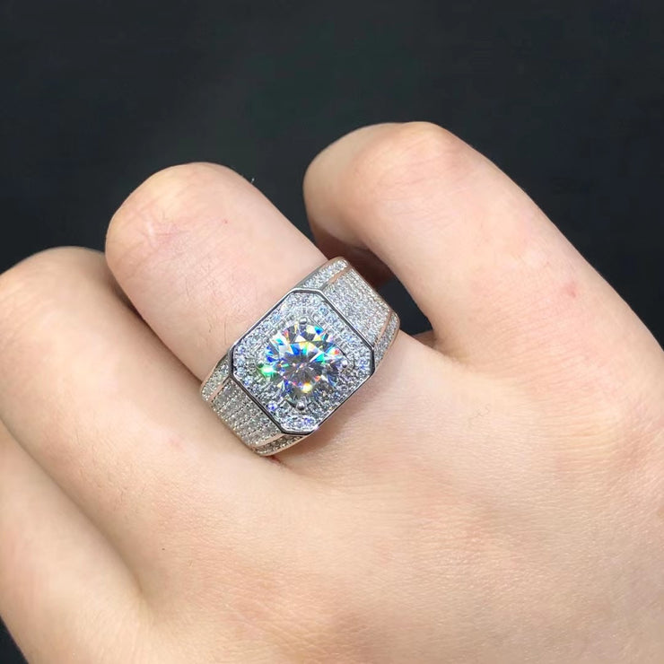 【#02】   (Babysbreath） 925 Sterling Silver Moissanite rings