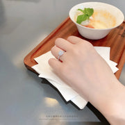 【#04】   (Honey Pricness） 925 Sterling Silver Moissanite rings