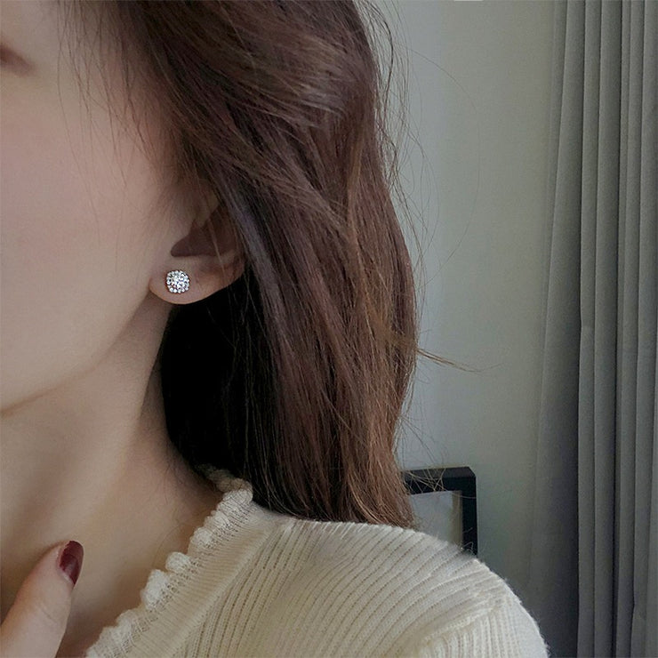 【#23】   (Honey Pricness） 925 Sterling Silver Moissanite earrings