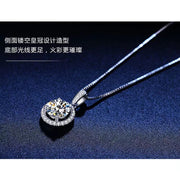 【#25】   ( Rose） 925 Sterling Silver Moissanite pendant