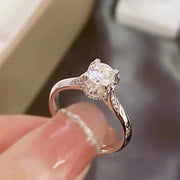 【#08】   (Sky Star） 925 Sterling Silver Moissanite rings