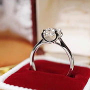【#07】   (Rainbow） 925 Sterling Silver Moissanite rings