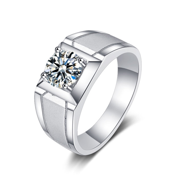 【#01】   (FOREVER） 925 Sterling Silver Moissanite rings