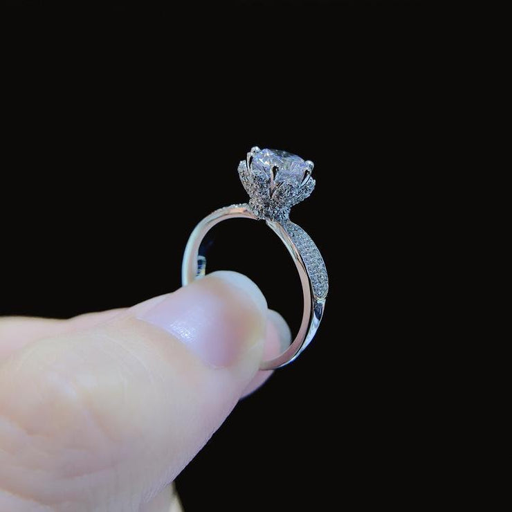 【#06】   (Ice Queen） 925 Sterling Silver Moissanite rings