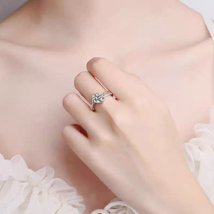 【#16】   (Angel's Kiss） 925 Sterling Silver Moissanite rings