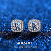 【#23】   (Honey Pricness） 925 Sterling Silver Moissanite earrings