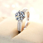【#15】   (Starlight queen） 925 Sterling Silver Moissanite rings