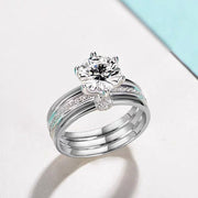 【#05】   (Wishing well） 925 Sterling Silver Moissanite rings
