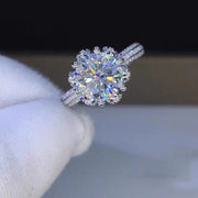 【#06】   (Ice Queen） 925 Sterling Silver Moissanite rings