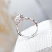 【#07】   (Rainbow） 925 Sterling Silver Moissanite rings