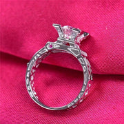 【#12】   (Eiffel Tower） 925 Sterling Silver Moissanite rings