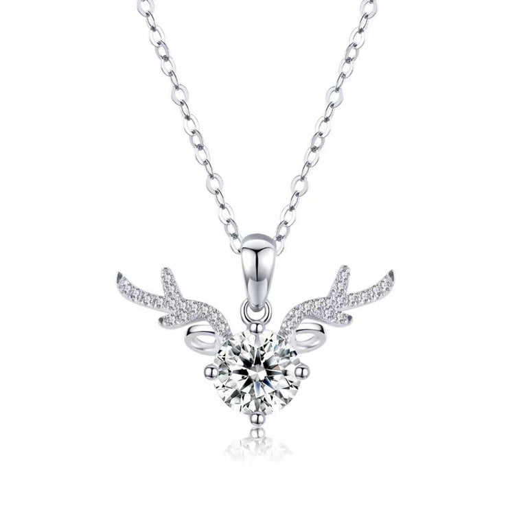 【#21】   (Accompany） 925 Sterling Silver Moissanite necklace